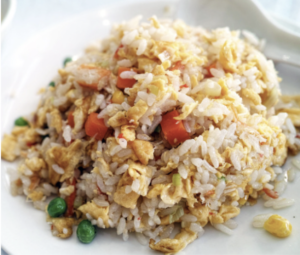 Vegetable egg fried rice
